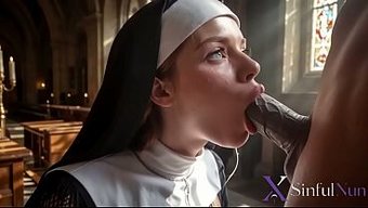 Monja Pelirroja Tetona Rompe Sus Votos De Probar La Verga Justo En La Iglesia.