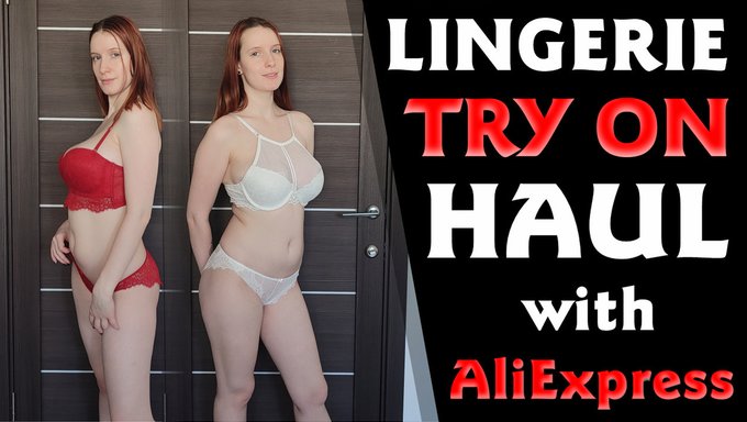 Una Nena Con Grandes Tetas Naturales Prueba Lencería En Aliexpress