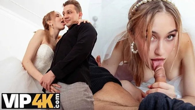 La Futura Novia Se Deja Follar Por Dos Pollas En Una Escena Brutal.